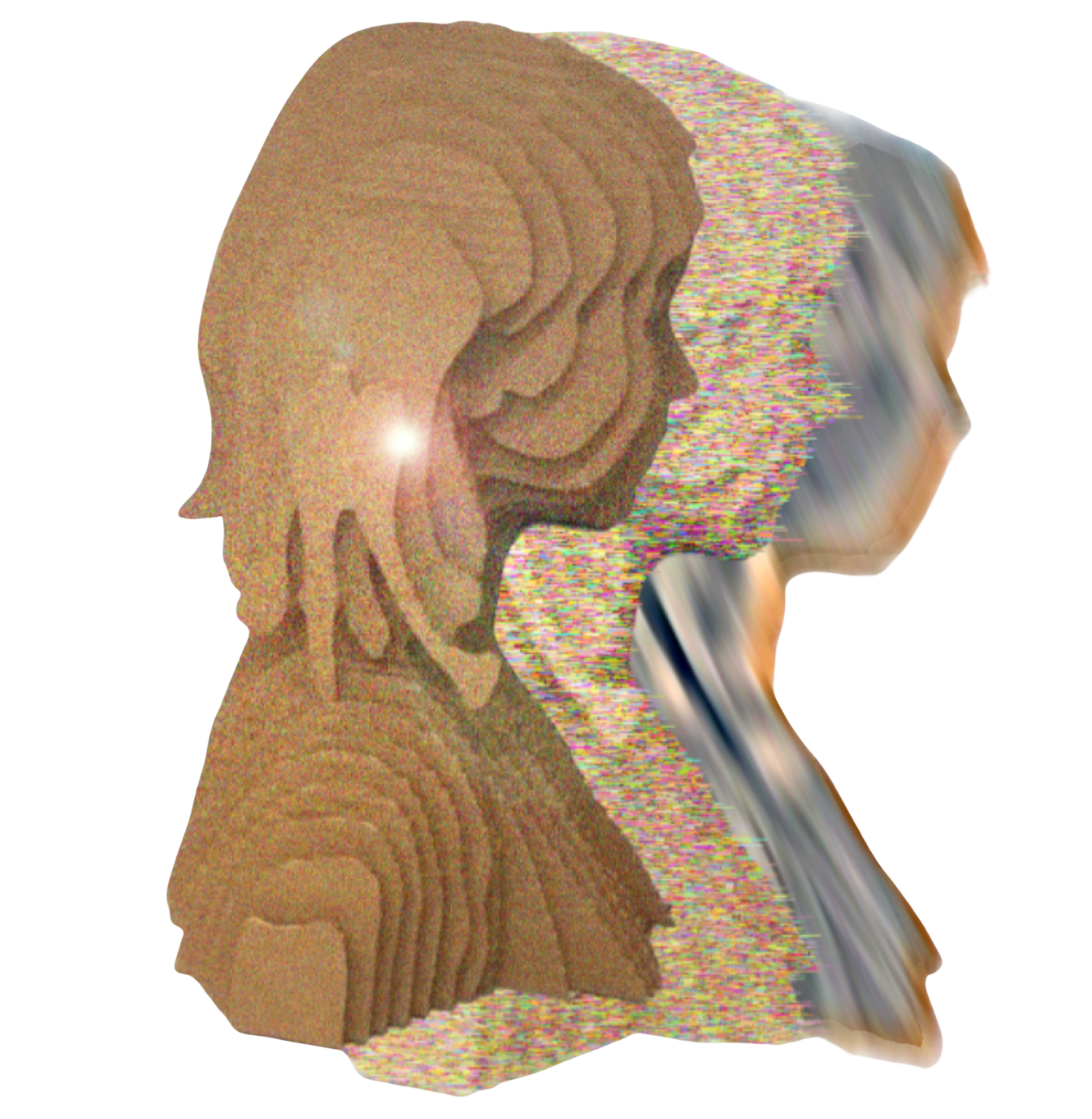 Abstract portrait artwork