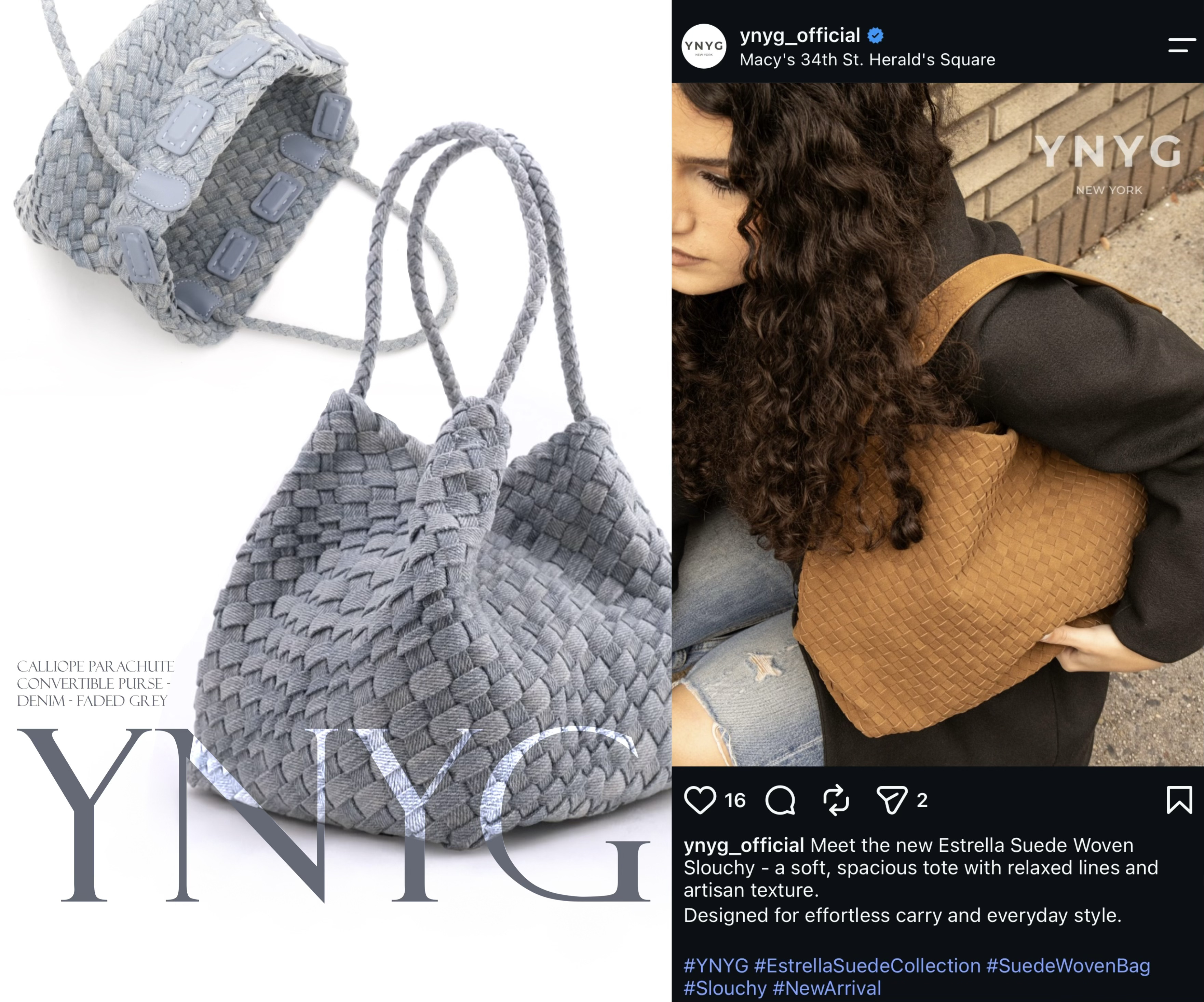 Bag Poster and Product Photography IG Post Example