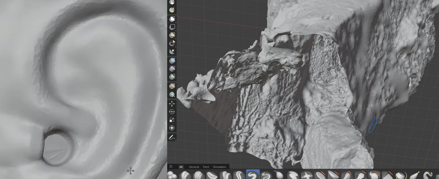 Sculpting in Blender