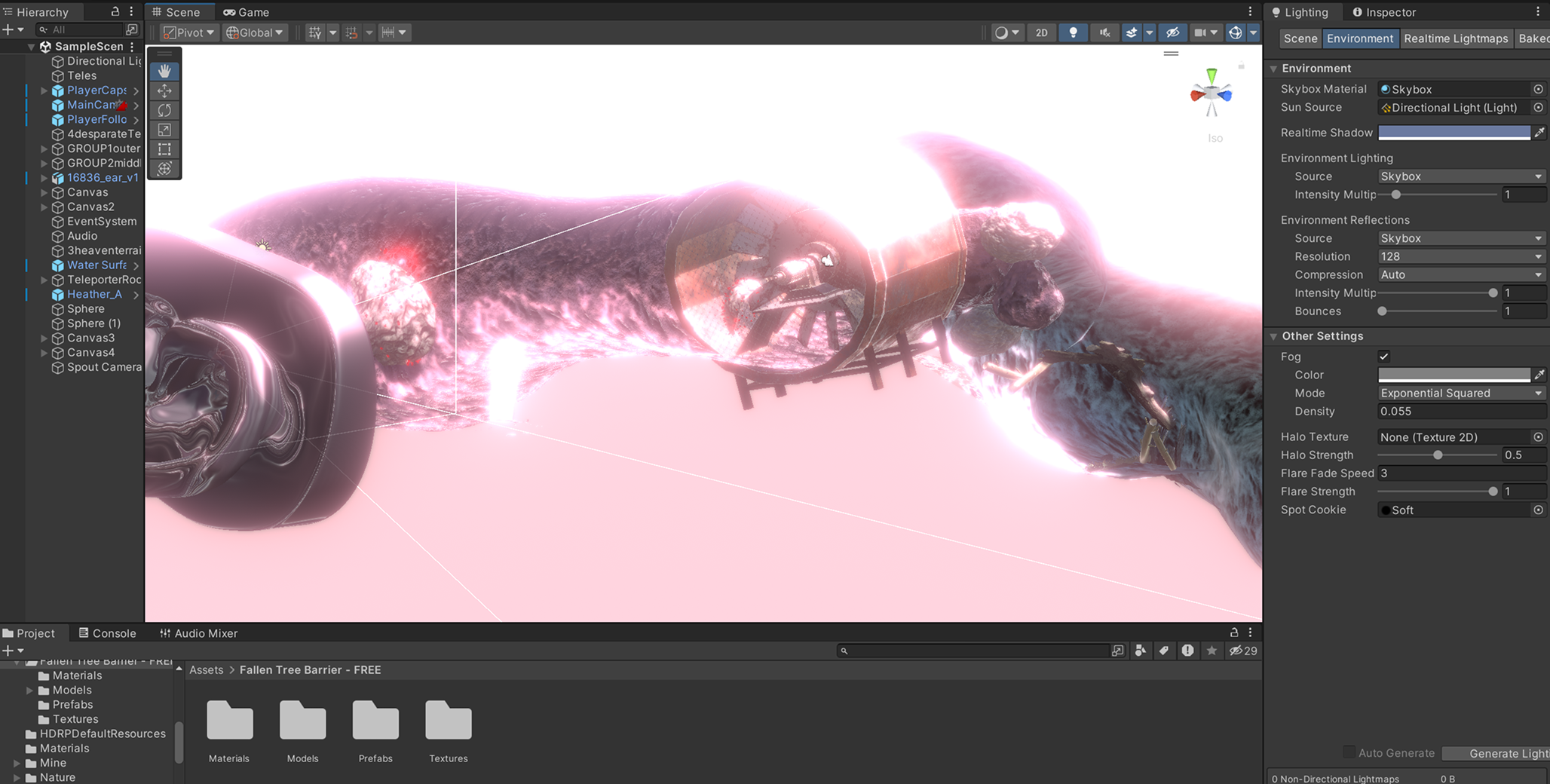 ExplorEAR Unity scene construction